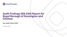 Audit Findings (ISA 260) Report 2024-25 RBKC